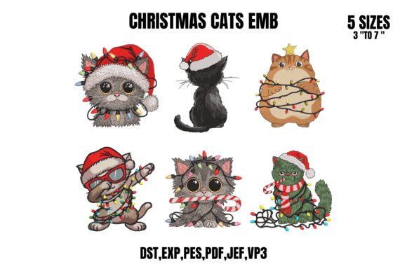 6 Christmas Cats Set Review