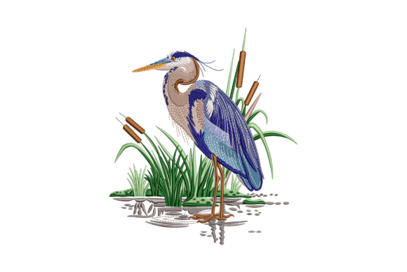Blue Heron Embroidery Design Review