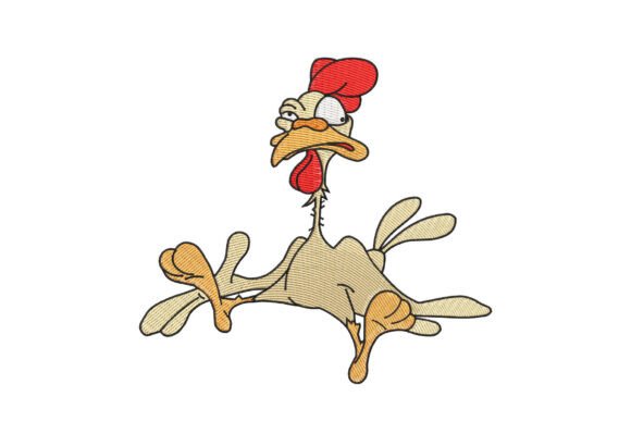 Cartoon Cockerel Embroidery Design Review