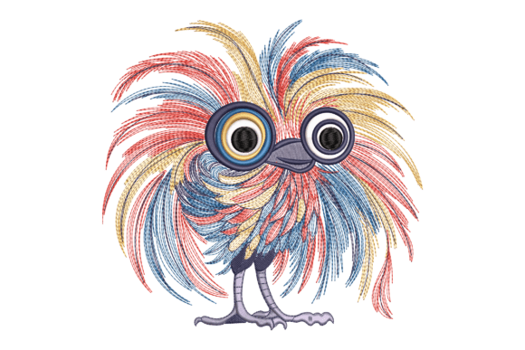 Colorful Funny Bird Embroidery Review