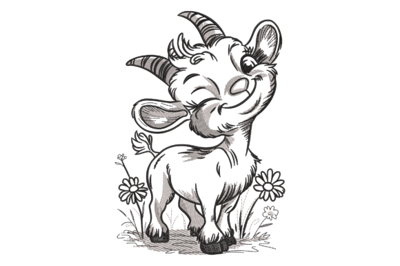 Cute Baby Goat Embroidery Review