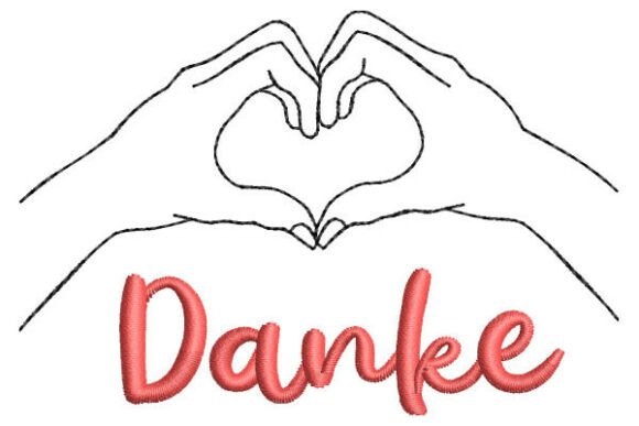 Danke – Two Hands Forming a Heart