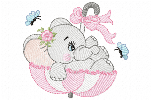 Elephant in the Umbrella Embroidery Review