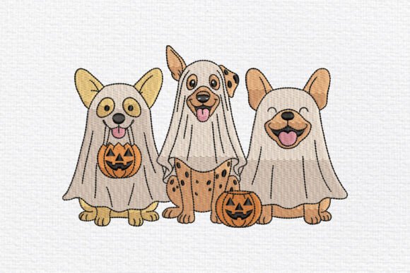 Ghost Dogs Halloween Embroidery Review