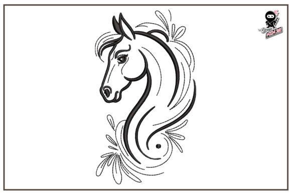 Horse Portrait Outline Embroidery Review