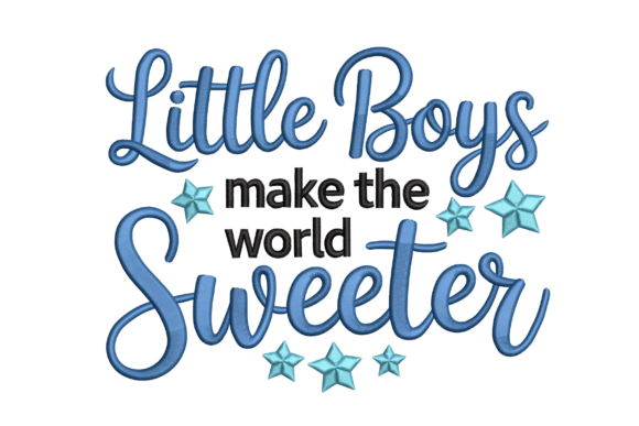 Little Boys Sweeter World Embroidery Review