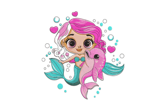Little Mermaid and Dolphin Embroidery Review