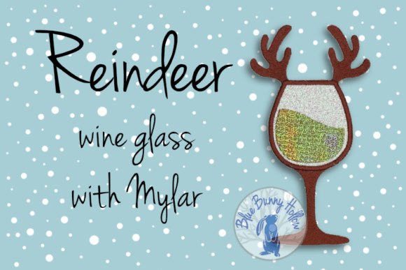 Reindeer Wine Glass Embroidery Design Review