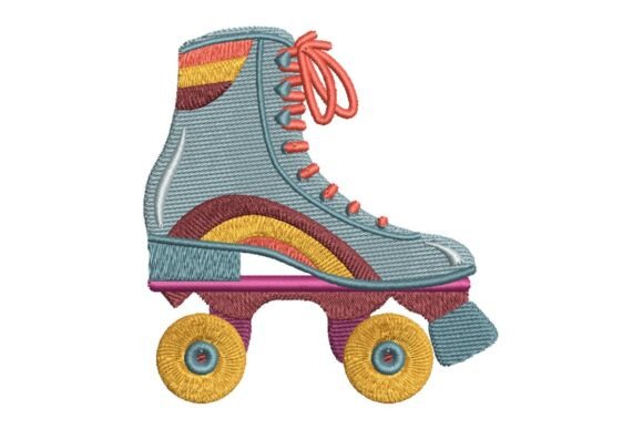 Retro Roller Skate Embroidery Review
