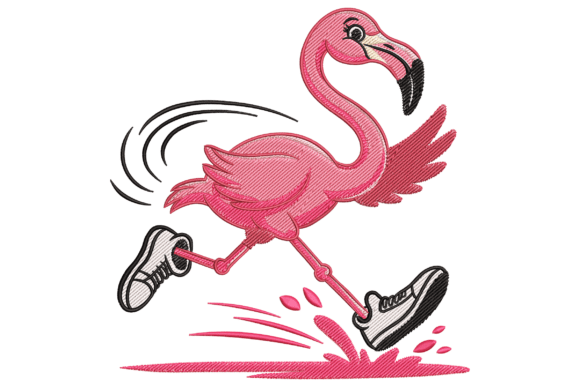 Running Flamingo Embroidery Design Review
