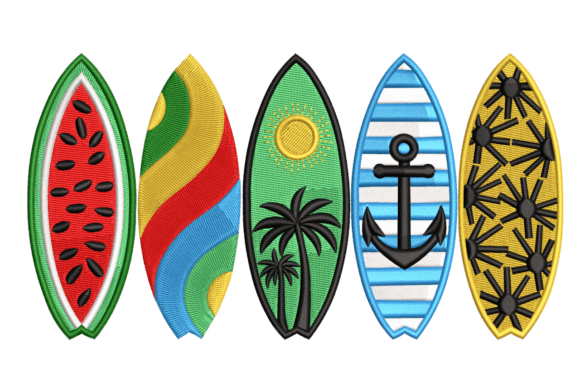 Summer Surfboards Set Embroidery Review