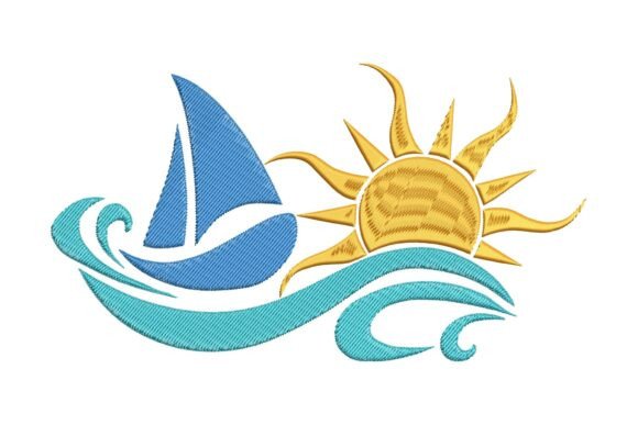 Sun and Waves Boat Embroidery Review