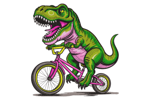 T-Rex on Wheels Embroidery Review