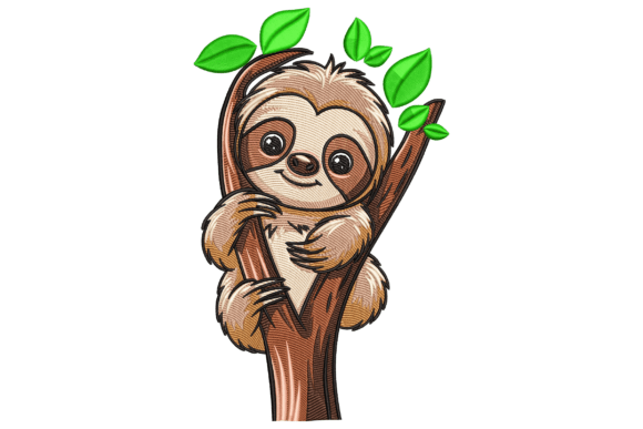 Tree Hugger Sloth Embroidery Design Review