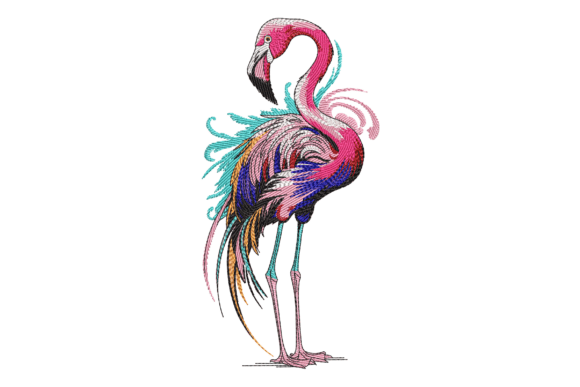 Vibrant Flamingo Embroidery Review