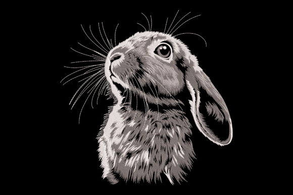 White Bunny Embroidery Design Review